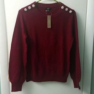 Burgundy J. Crew sweater